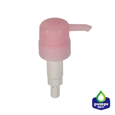 플라스틱 나사 분홍색 비누 거품 분배기 펌프 머리 33/410 비 유출