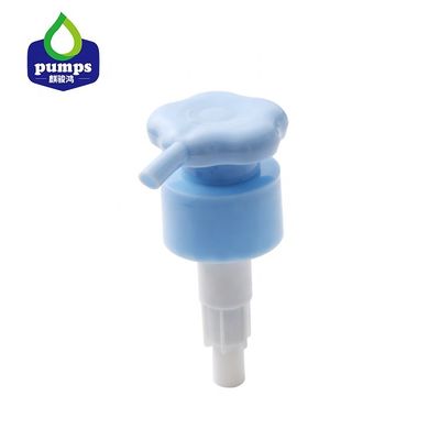 늑골이 있는 28mm 파란 비누 분배기 펌프/주문을 받아서 만들어진 플라스틱 나사 펌프