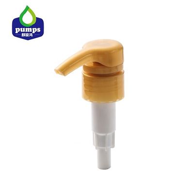 PP 플라스틱 화장용 로션 펌프 28-410 24/410 늑골이 있는 마감 주문 로고