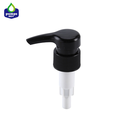 28mm 검정 로션 펌프, 큰 복용량 4cc 늑골을 붙인 플라스틱 액체 비누 분배기 펌프